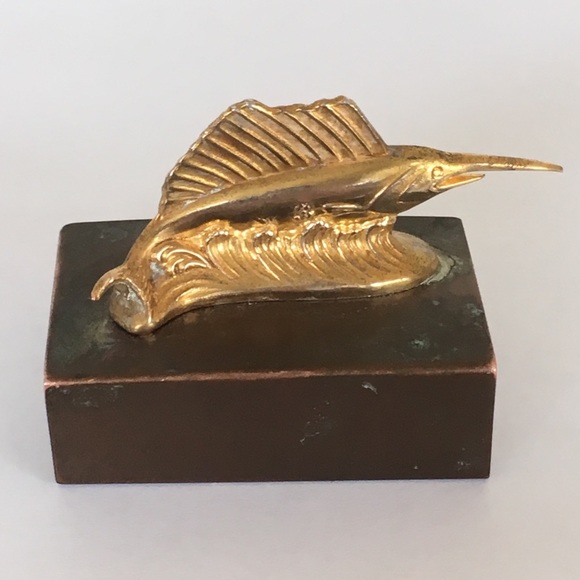 Sailfish Matchbox Cover Brass, Sports Fishing, Vintage, Angler Gift, Antique - Picture 8 of 9